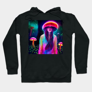 Alice in a Mushroom Forest Hoodie